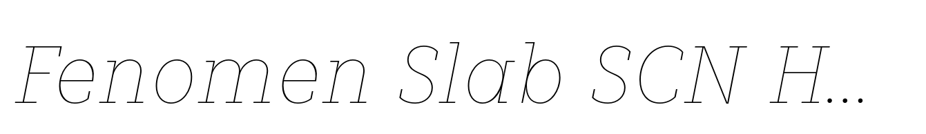 Fenomen Slab SCN Hairline Italic